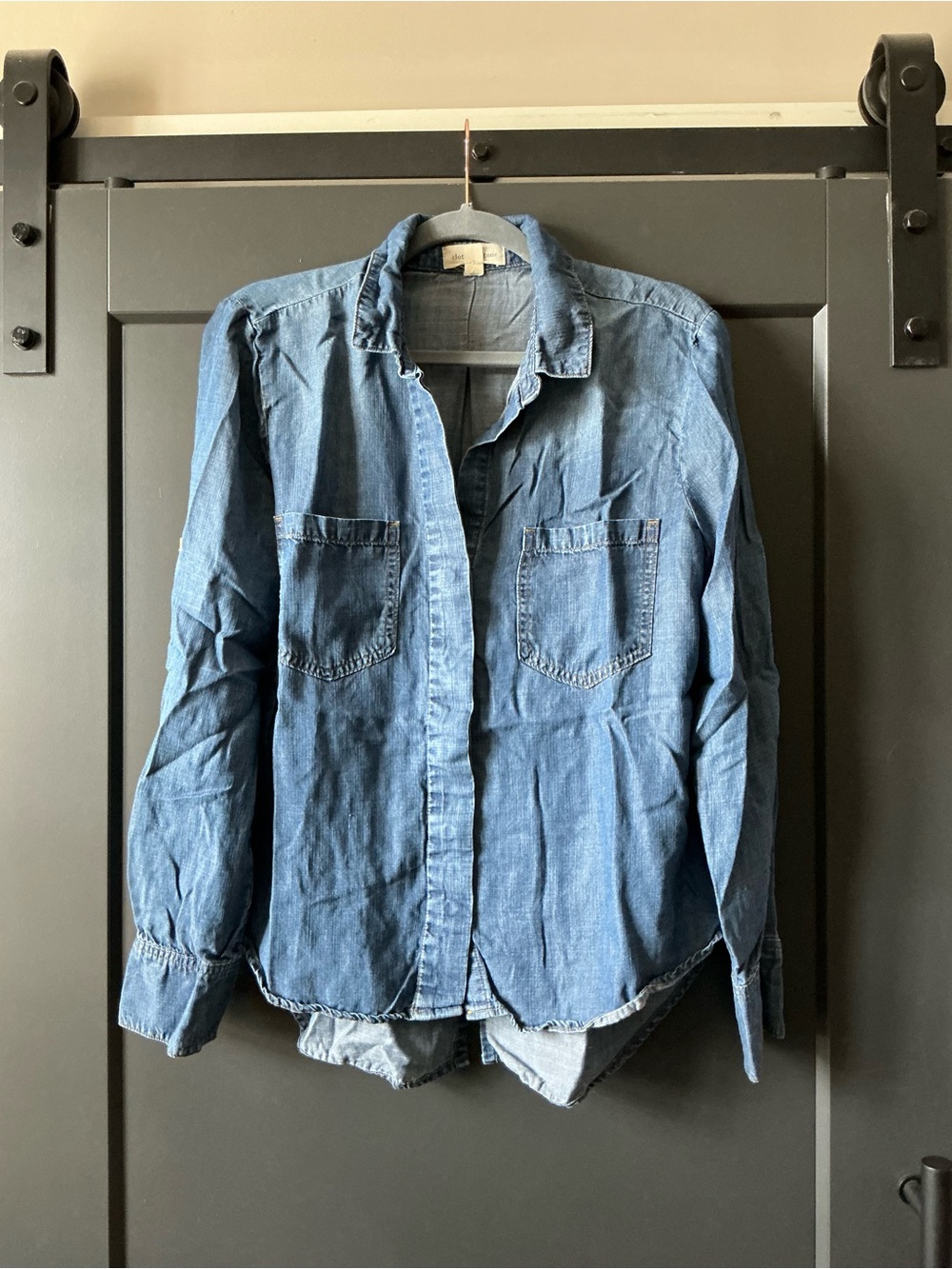 cloth & stone Denim Button-Down Chambray Shirt